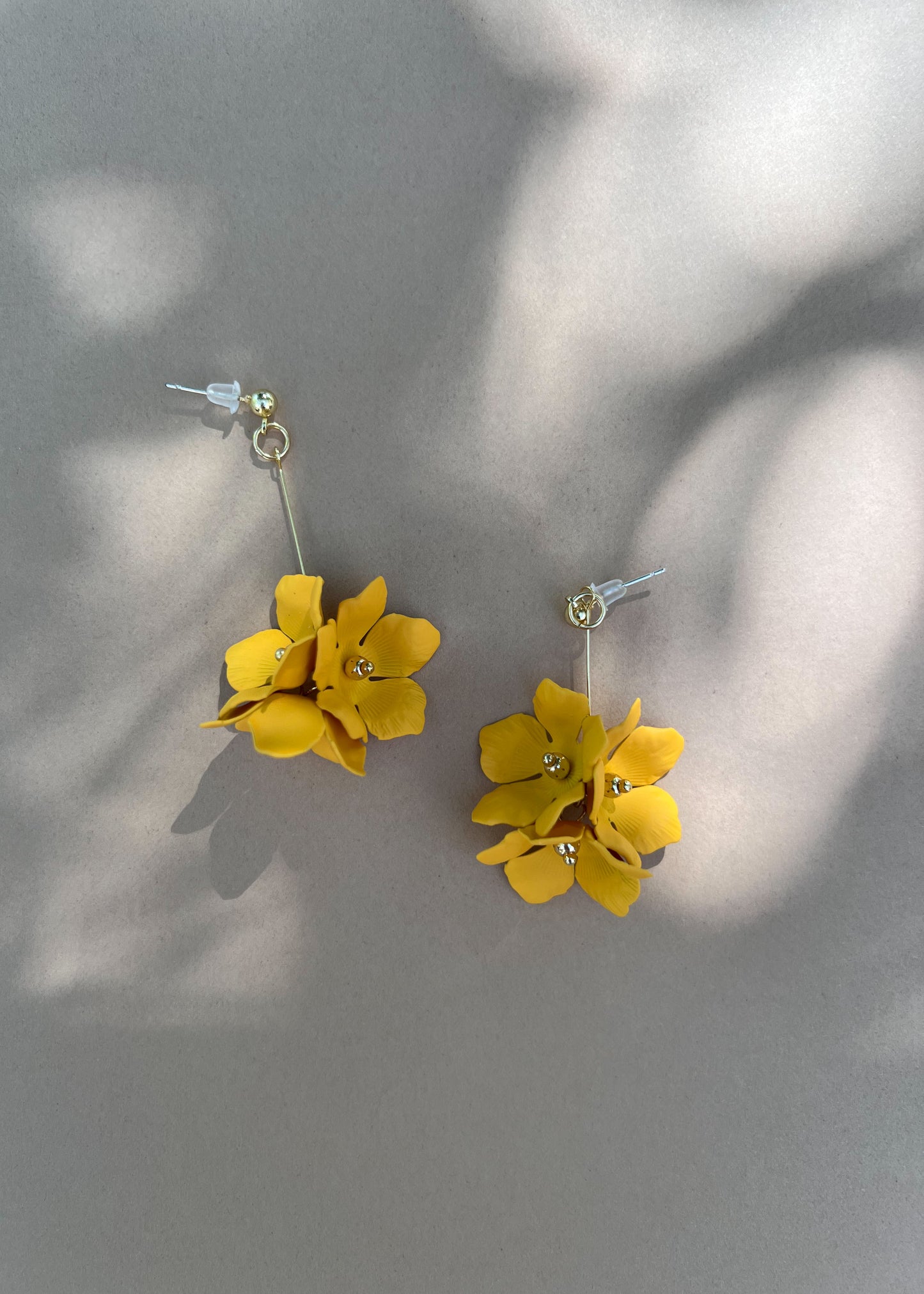Fresh Yellow Flower Earrings