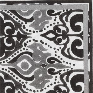 Abstract Black Serviettes