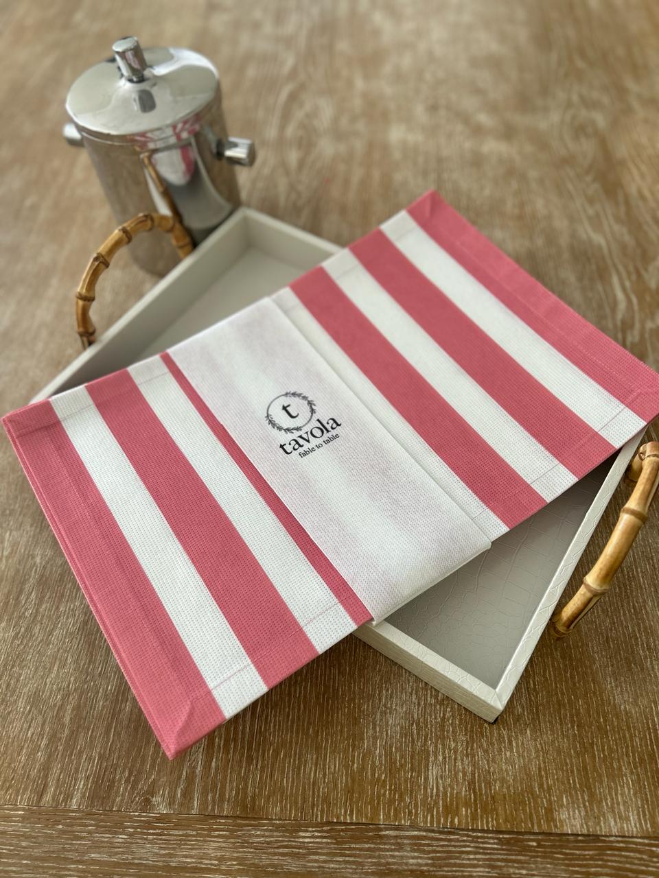 Beach Stripe Pink Placements