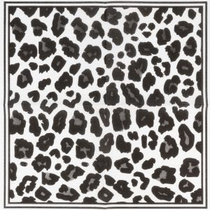 Leopard Black Serviettes