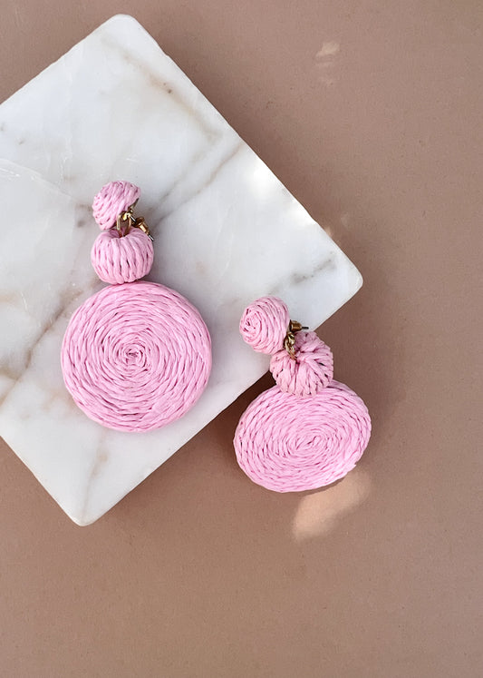 Lulu pink earrings