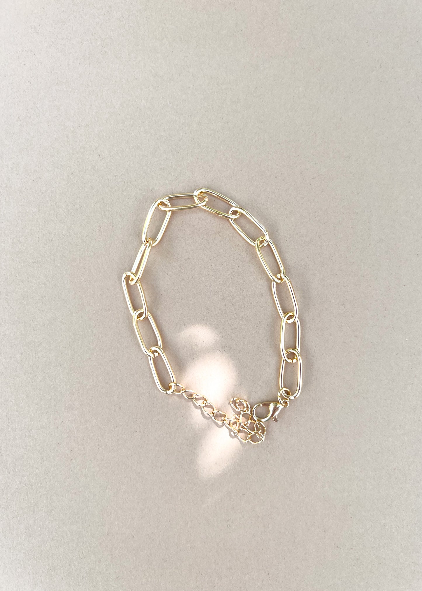 Gold colour chain bracelets