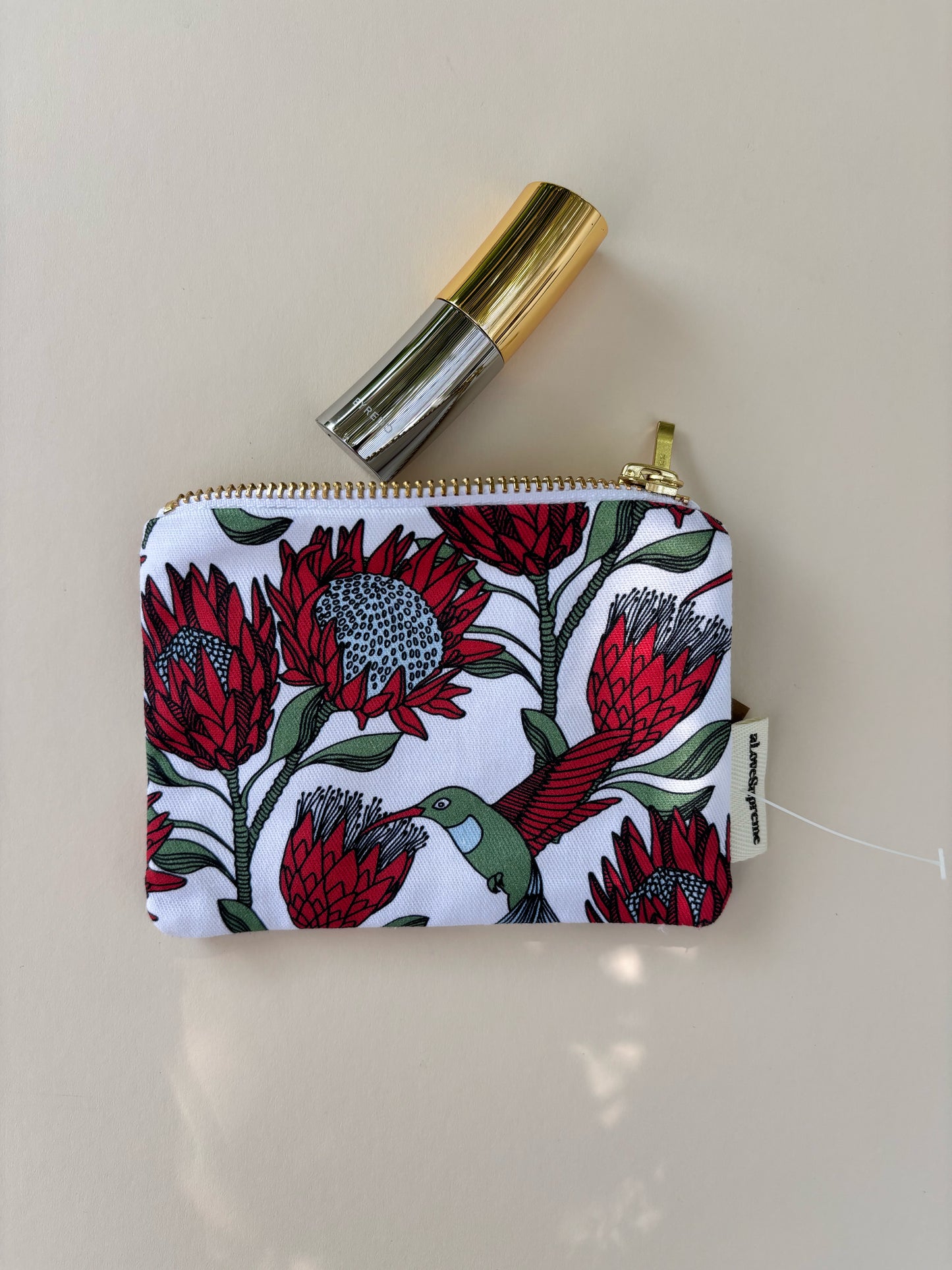 Small Purse, Red Protea Design