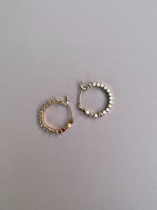 Beaded Hoop Earrings.