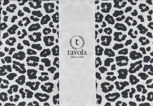 Leopard Black Placemats