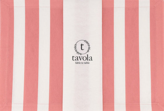 Beach Stripe Pink Placements